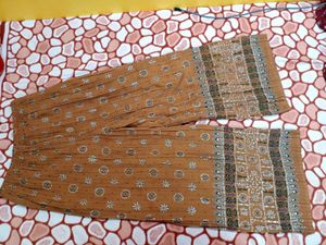 Palazzo Pant With Pleated Pattern