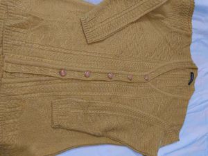 Mustard Yellow Cardigan Sweater