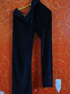 Black Zip-Up Hoodie and trouser cordset