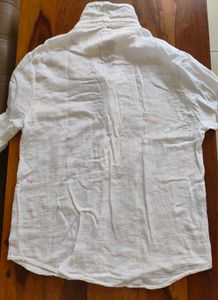 Women white shirt with red heart embroidery