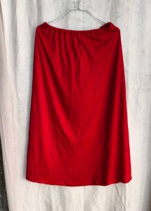 20810. Vibrant Red Ethnic Skirt
