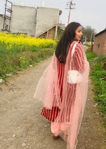 Beautiful Maroon Kurta Set with Dupatta