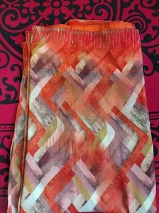 35.Designer Saree with Abstract Print