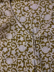 Designer Block Print Cotton Kurta