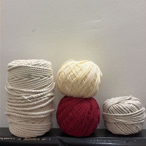 Bundle of Knitting yarn & Macrame