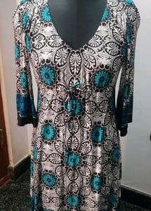 Patterned Casual Dress