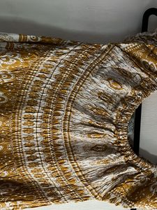 Boho Print Off-Shoulder Dress