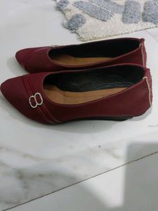 Elegant Maroon Ballerinas
