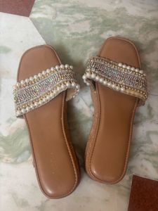 Embellished Flat Sandals