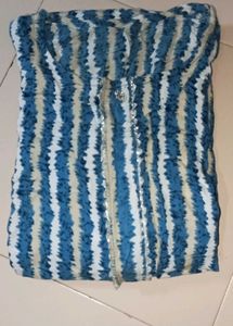 Blue Striped Cotton Kurta