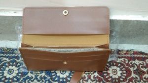 Leather Brown Wallet With 4 Compartments