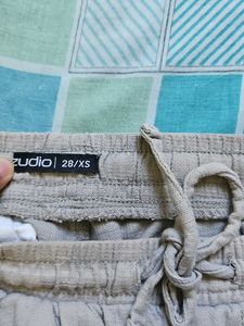 Zudio Beige Linen Pants