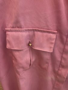 Ladies silky feel shirt, XS, pink
