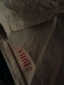 biba Elegant White Chikankari Kurta