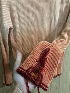 Ribbed Ombre Long Sleeve Top