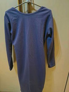 Backless solid dress