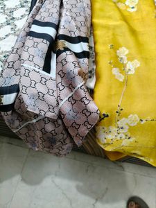 set of 2 silk scarves