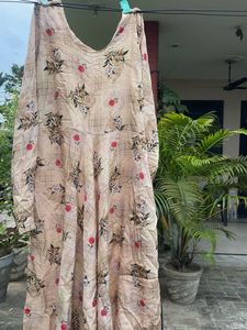 Floral Print Long Kurta