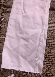 Zara new white straight fit Jeans