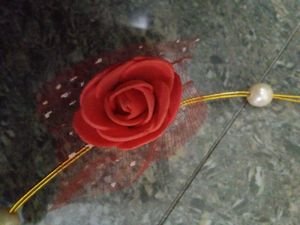 Floral Hair Crown with Pearls