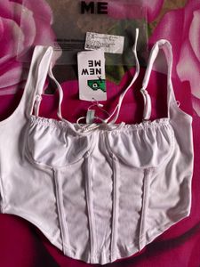 White Corset Top Newme