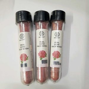 Brillare Real Rose Face Wash Powder