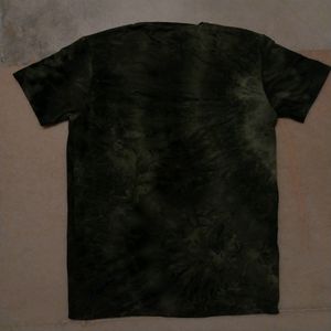 Stretchable Tie Dye Camo Green Tee