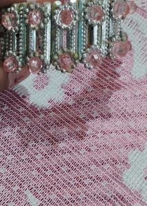 Cute Pink Beaded Charm Bracelet