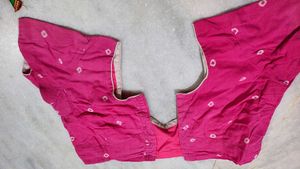 Vibrant Pink Embroidered Blouse
