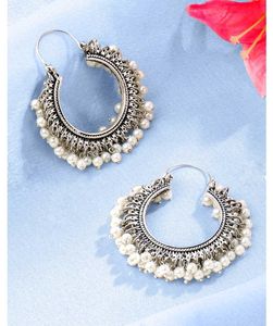 Chand Baliyan Oxidised earrings.