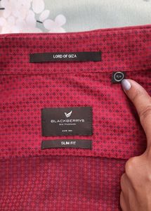 Blackberrys Slim Fit Shirt - Burgundy 🍒♥️