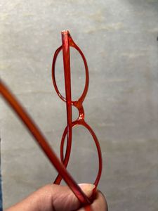 Red Oval Frame Glasses