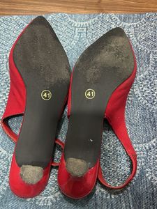 Elegant Red Slingback Heels 👠 (41)