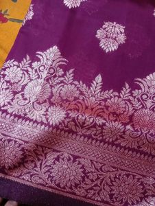 Elegant real zari work Banarasi pure Silk Saree