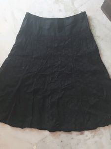 Elegant Black Lace Skirt