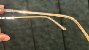 Stylish Gold Frame Eyeglasses