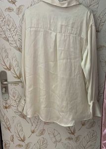 Zara Chic Satin Button-Up Shirt