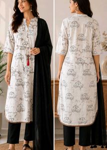 Car Print Dress set