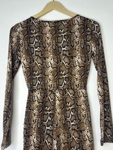 Shein Snake Print Long Sleeve romper