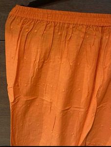 Stylish Printed Orange &amp; Grey Kurta