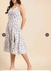 Chic Floral Print Midi Dress