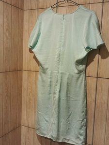 Flowy Mint Green Wrap Dress
