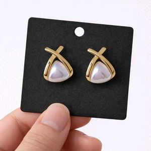 Elegant Pearl &amp; Gold Earrings