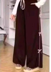 Stylish Wide-Leg Pants with Bow Detail