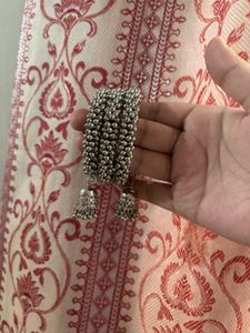 Indian silver oxidised bangle