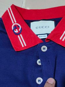 Gucci Men's Blue Polo Shirt