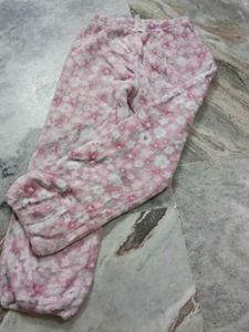 Cozy Floral Fleece Pajama Pants