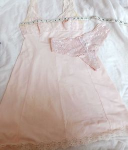 Pink Lace Lingerie Set