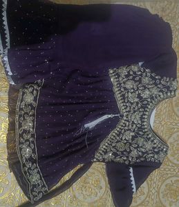 Elegant Purple Ethnic Dress
