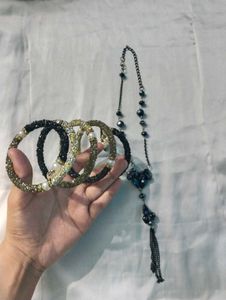 Beaded Bracelet &amp; Necklace Set